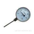 high temperature long industrial bimetal thermometer